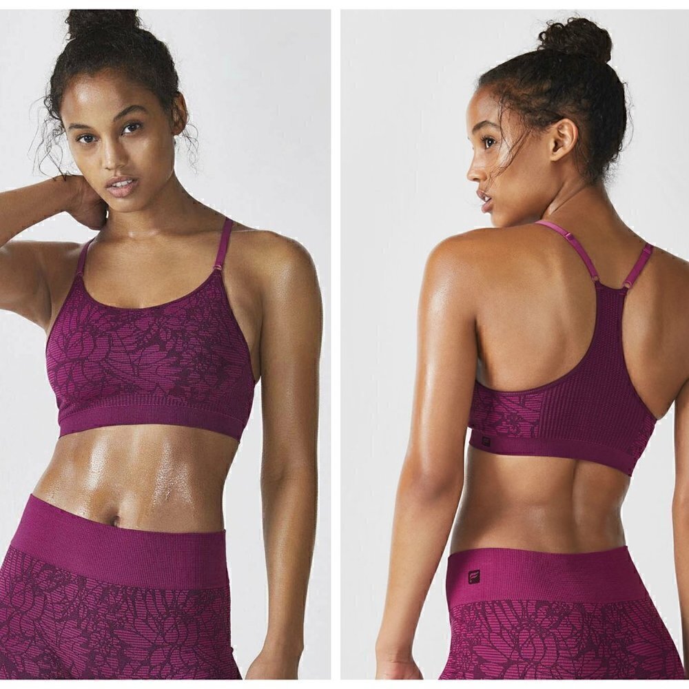 Fabletics Samana Seamless Sports Bra Jacquard